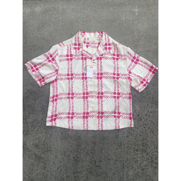 Marni Uniqlo Silky Satin Open Collar Shirt Large - Picture 1 of 4